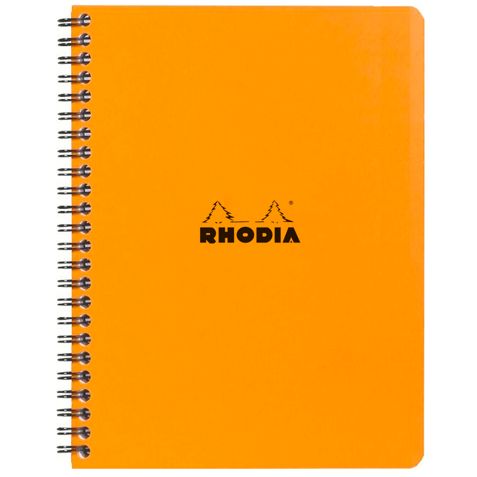 Caderno Rhodia Note Book Capa Laranja A5+